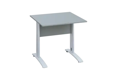 EPK 28 - 8 stůl kancelářský, kovová podnož bílá, deska 25 mm, široký 800 mm, šedá